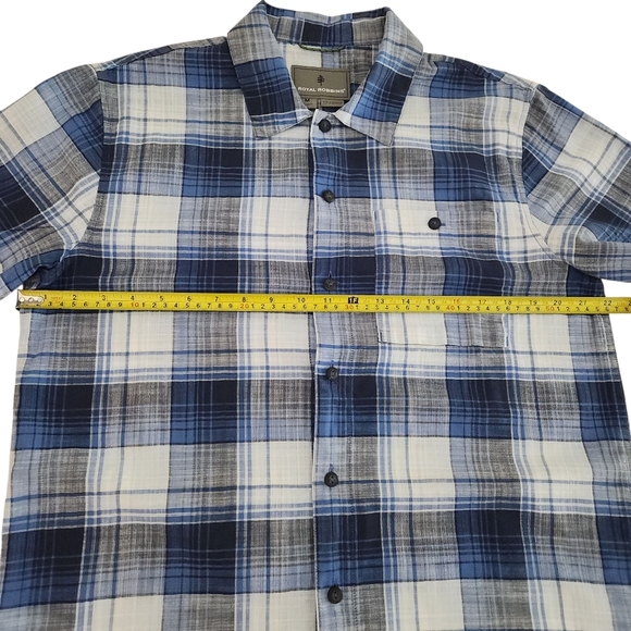 ROYAL ROBBINS men's redwood plaid short sleeve - medium - Picture 7 of 14
